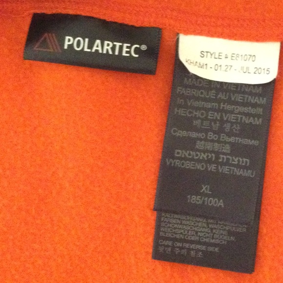 EUC Mens XL Marmot Polartec Orange Vest - Picture 8 of 13